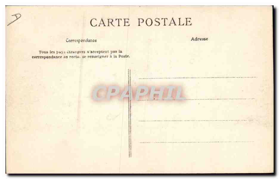 CPA Course des valises  — Rückseite