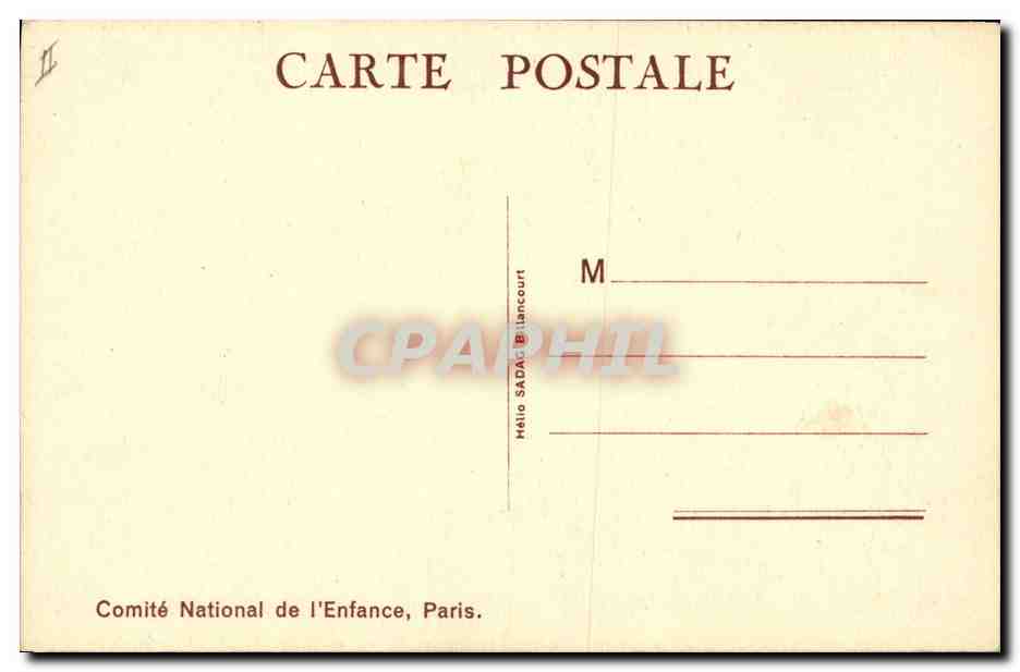 CPA Enfants Le jeu Cheval en bois  — Rückseite