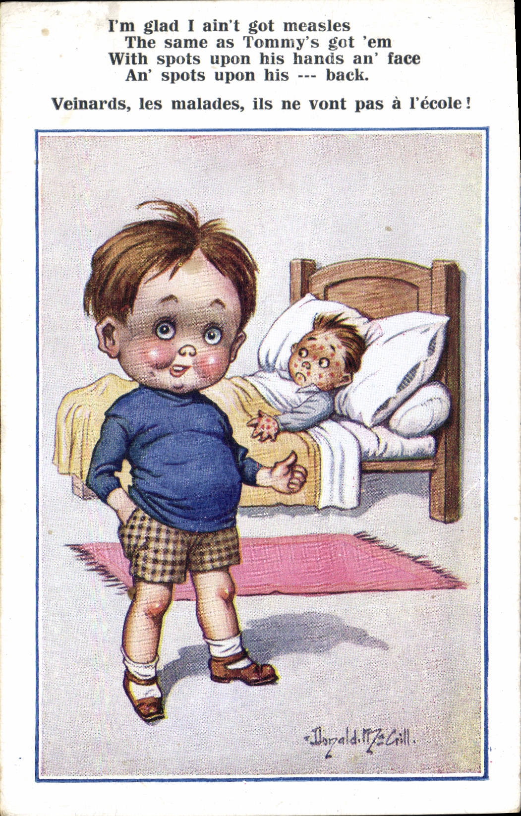 CPA Fantaisie Illustrateur Donald Mc Gill Enfants 