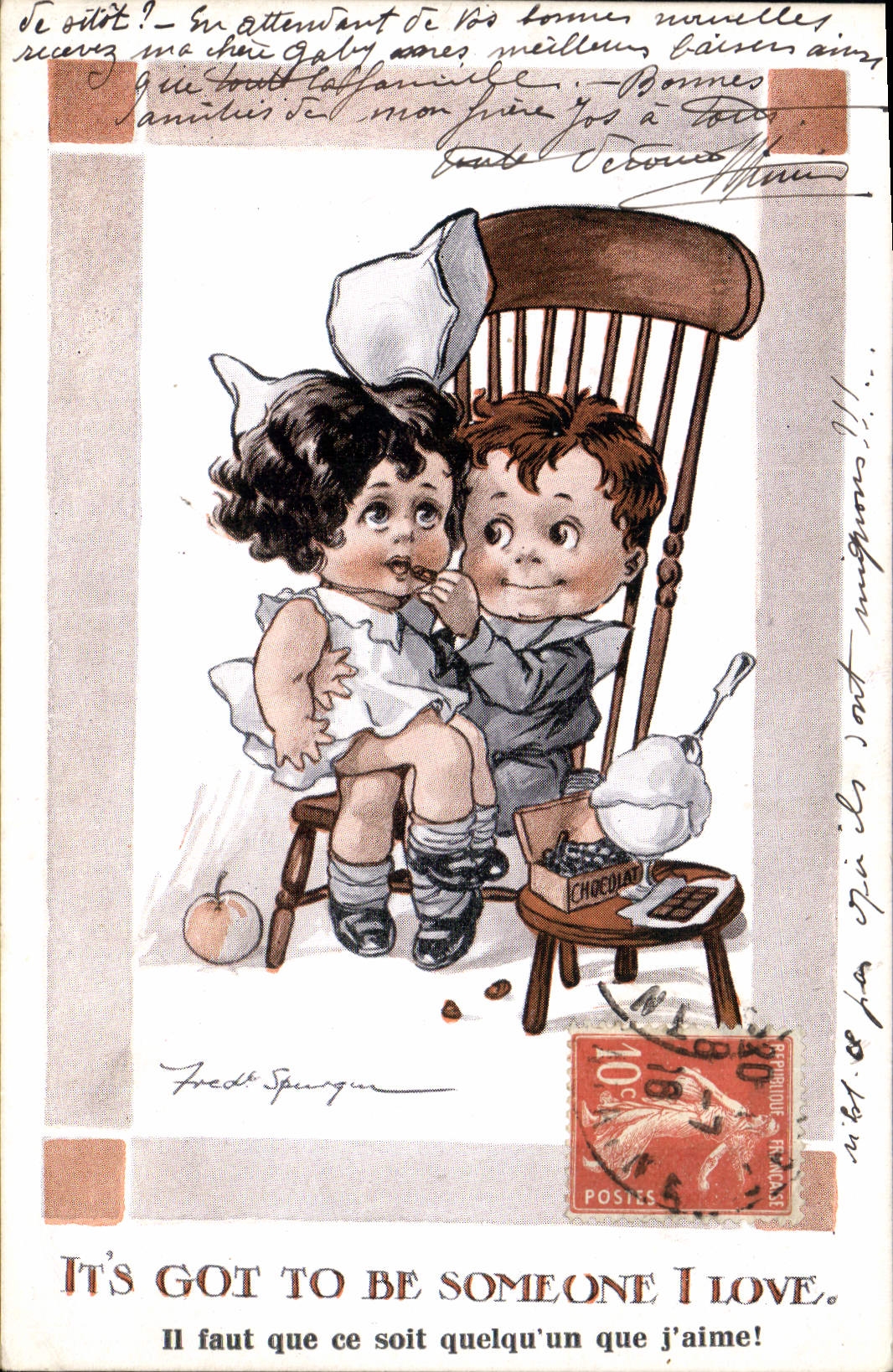 CPA Fantaisie Illustrateur Fred Spurgin Enfants 