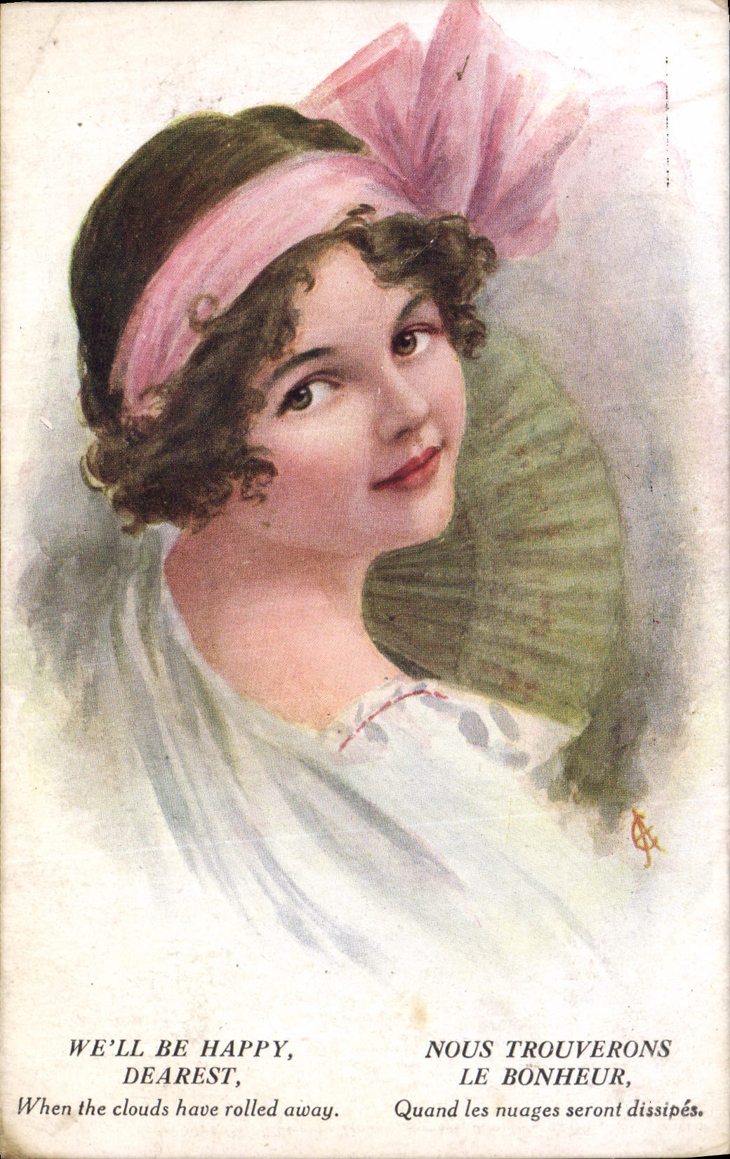 CPA Fantaisie Illustrateur Enfant Nous trouverons le bonheur 