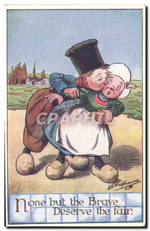 CPA Fantaisie Illustrateur Enfants Hollande 