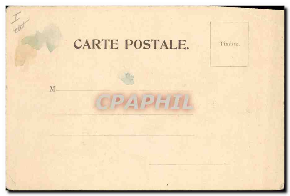 CPA Fantaisie Fleurs  — Verso