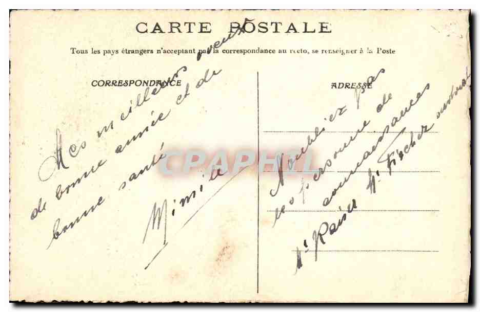 CPA Fantaisie Fleurs  — Rückseite