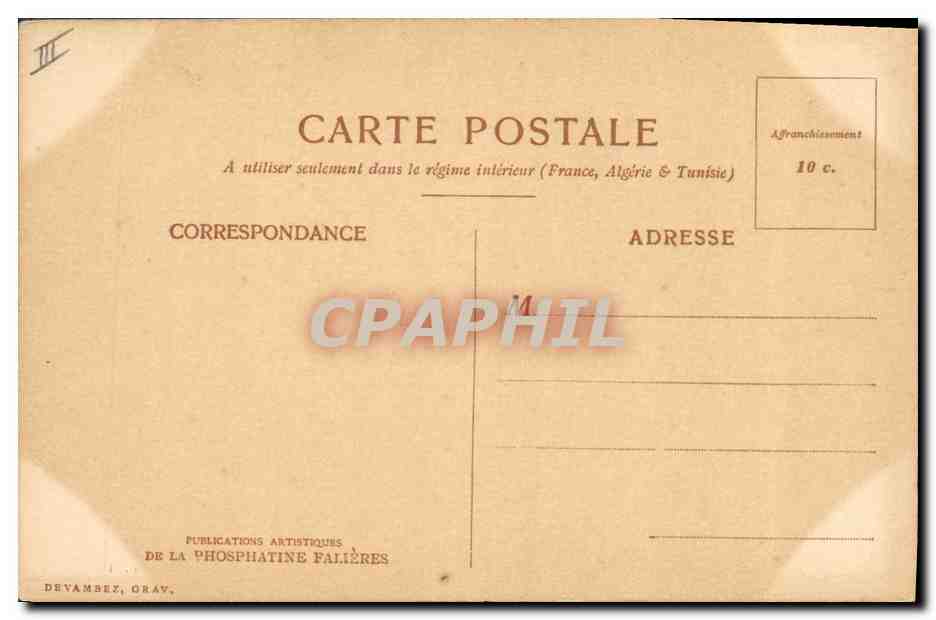 CPA Fantaisie Fleurs  — Rückseite