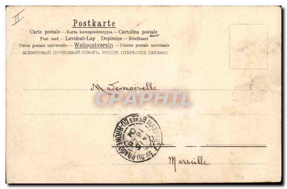 CPA Fantaisie Fleurs  — Rückseite
