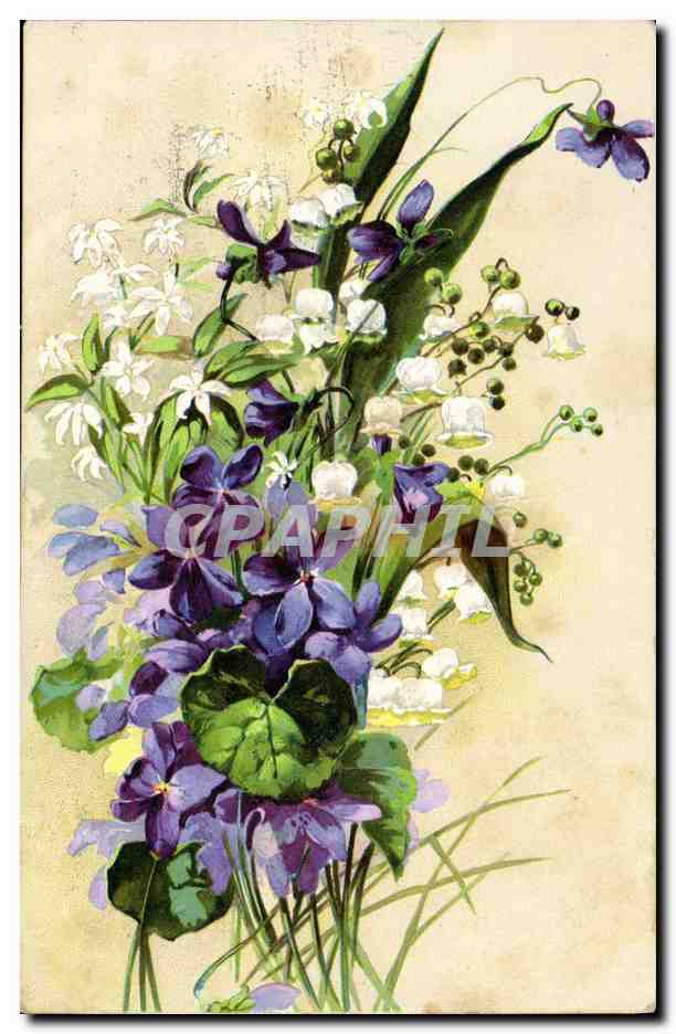CPA Fantaisie Fleurs 