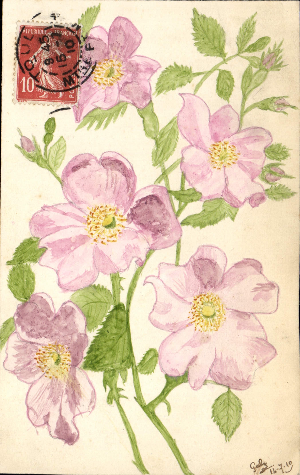 CPA Fantaisie Fleurs 