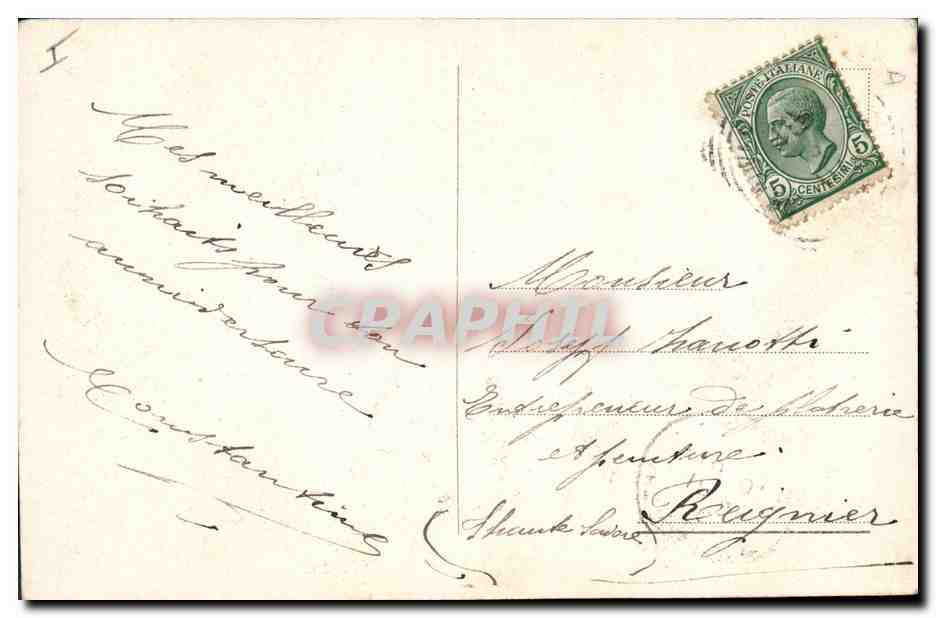 CPA Fantaisie Fleurs  — Verso