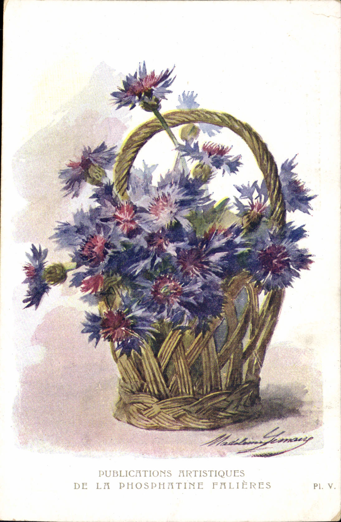 CPA Fantaisie Fleurs Phosphatine Fallieres