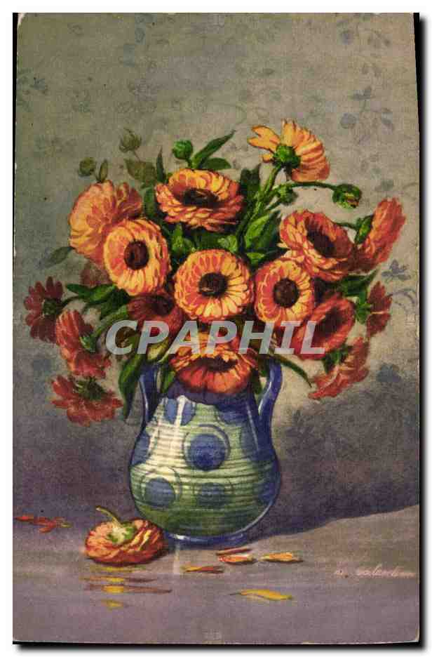 CPA Fantaisie Fleurs 