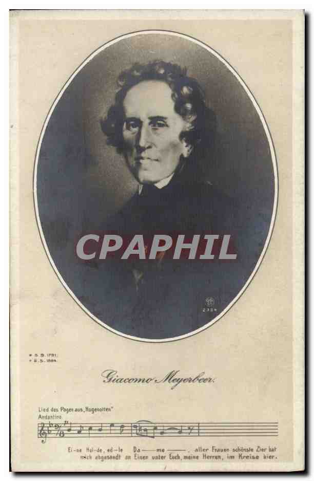 Giacomo Meyerbeer — Portrait — éditeur non identifié, n° de série 2384