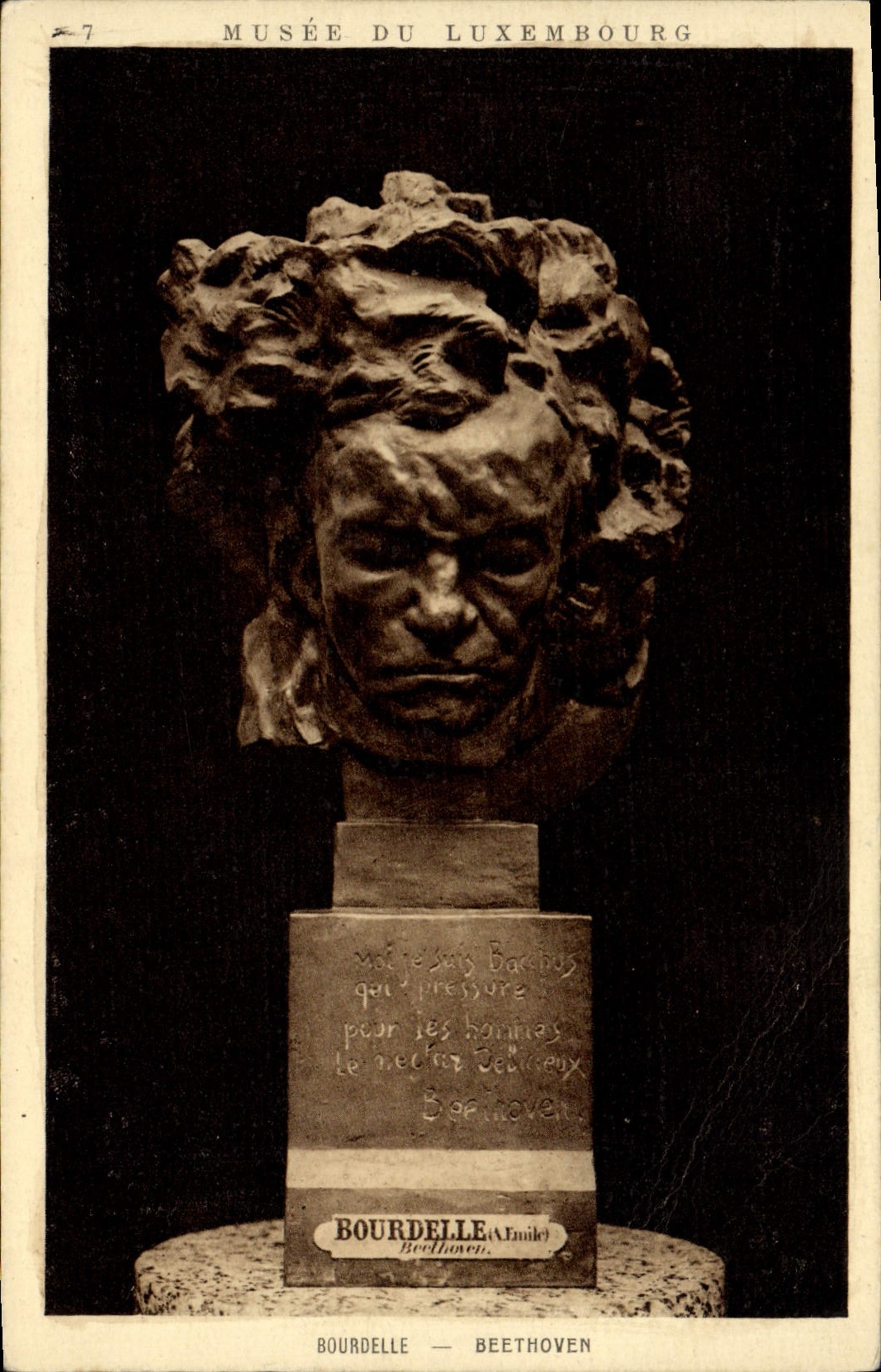 CPA Bourdelle Beethoven Paris Musee du Luxembourg