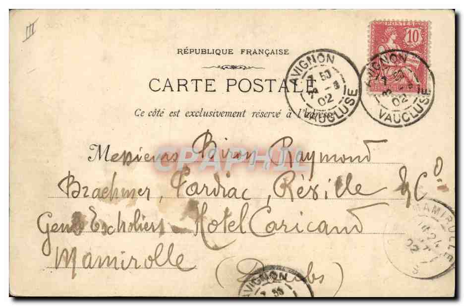 Avignon - 841 - Salle des Fêtes de la Mairie — La Musique Provençale (L. Bill) — Verso