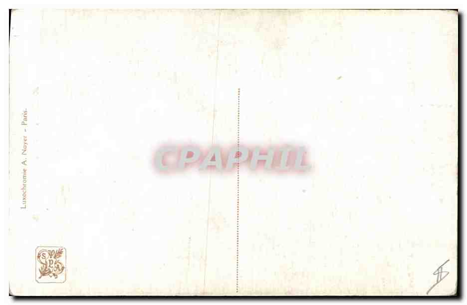 CPA Salon de Paris Philippar Quinet La lecon de harpe  — Rückseite