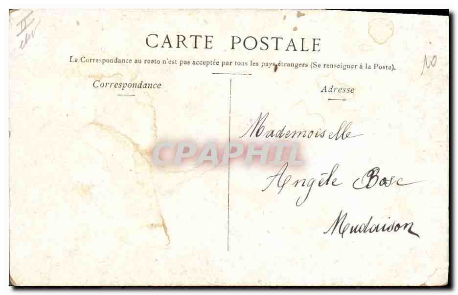 CPA Cochon Porc Enfant Porte bonheur — Rückseite