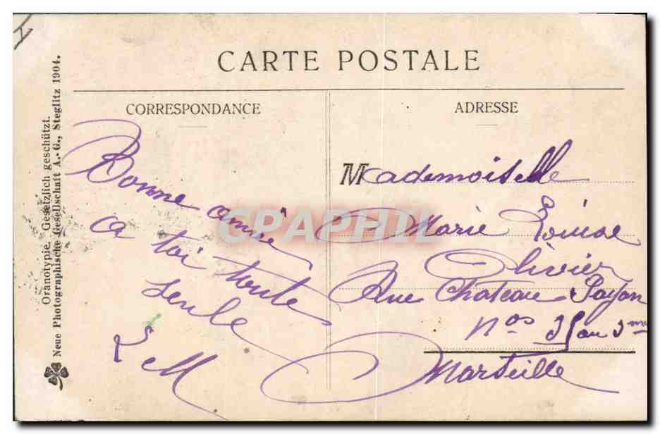 CPA Cochon Porc Femme Bonne annee  — Rückseite