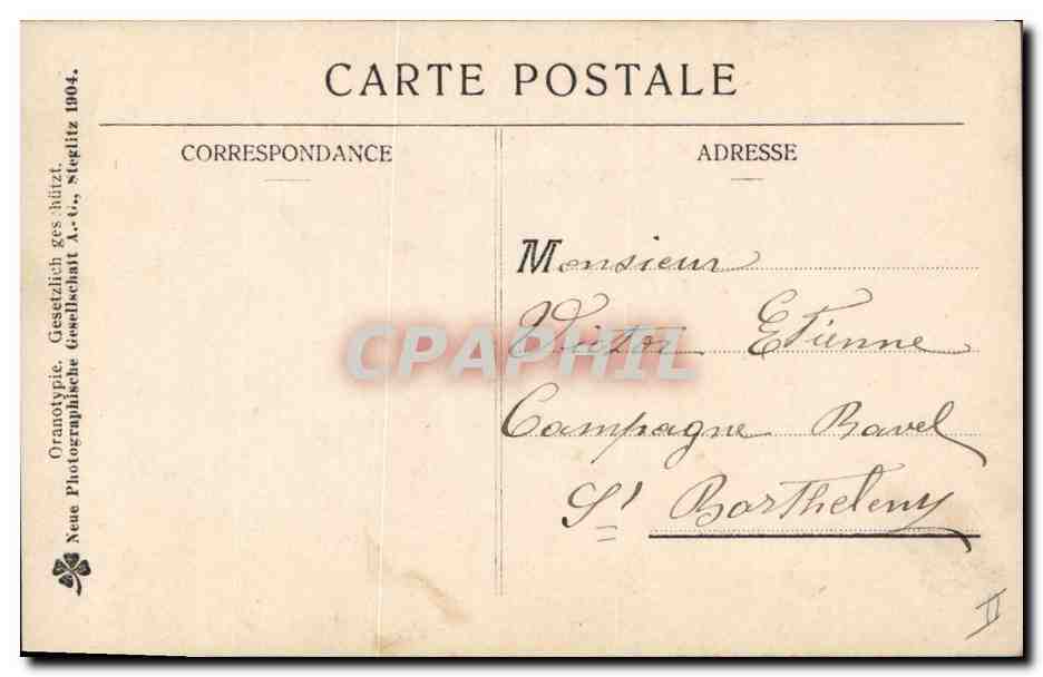 CPA Cochon Porc Femme Bonne annee  — Rückseite