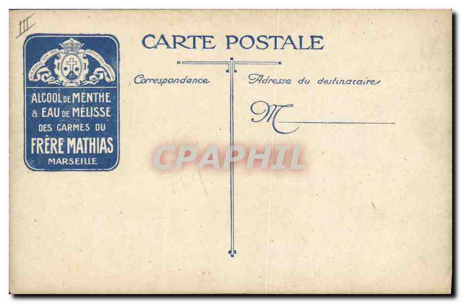 Section en reconnaissance — soldats en montagne — Frère Mathias, Marseille — Verso
