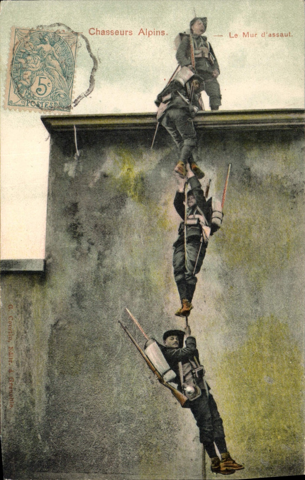 Chasseurs Alpins — Le Mur d'assaut — G. Courtois, Sallanche