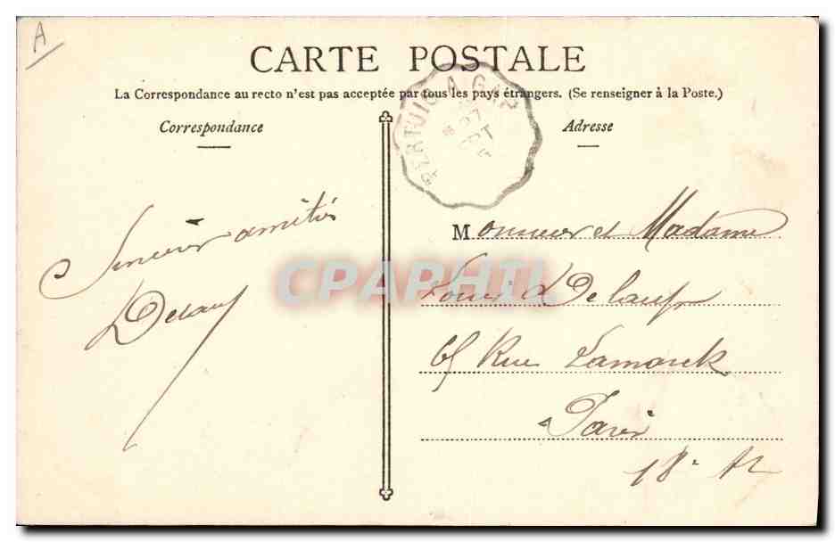 Chasseurs Alpins — Le Mur d'assaut — G. Courtois, Sallanche — Verso