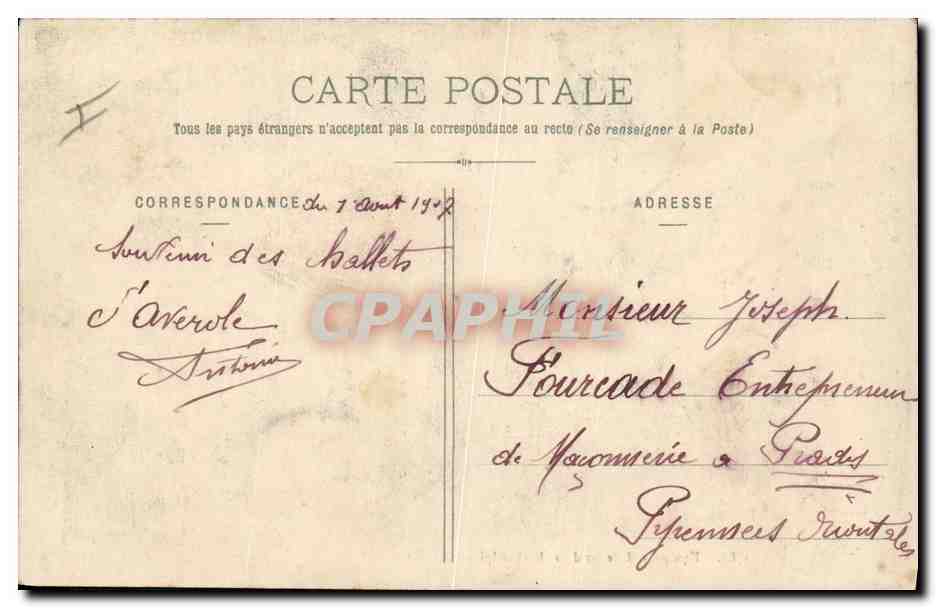 Équipage Muletier d'Artillerie Alpine — E. Reynaud, Coiteur Chambery, n°1788 — Reverso