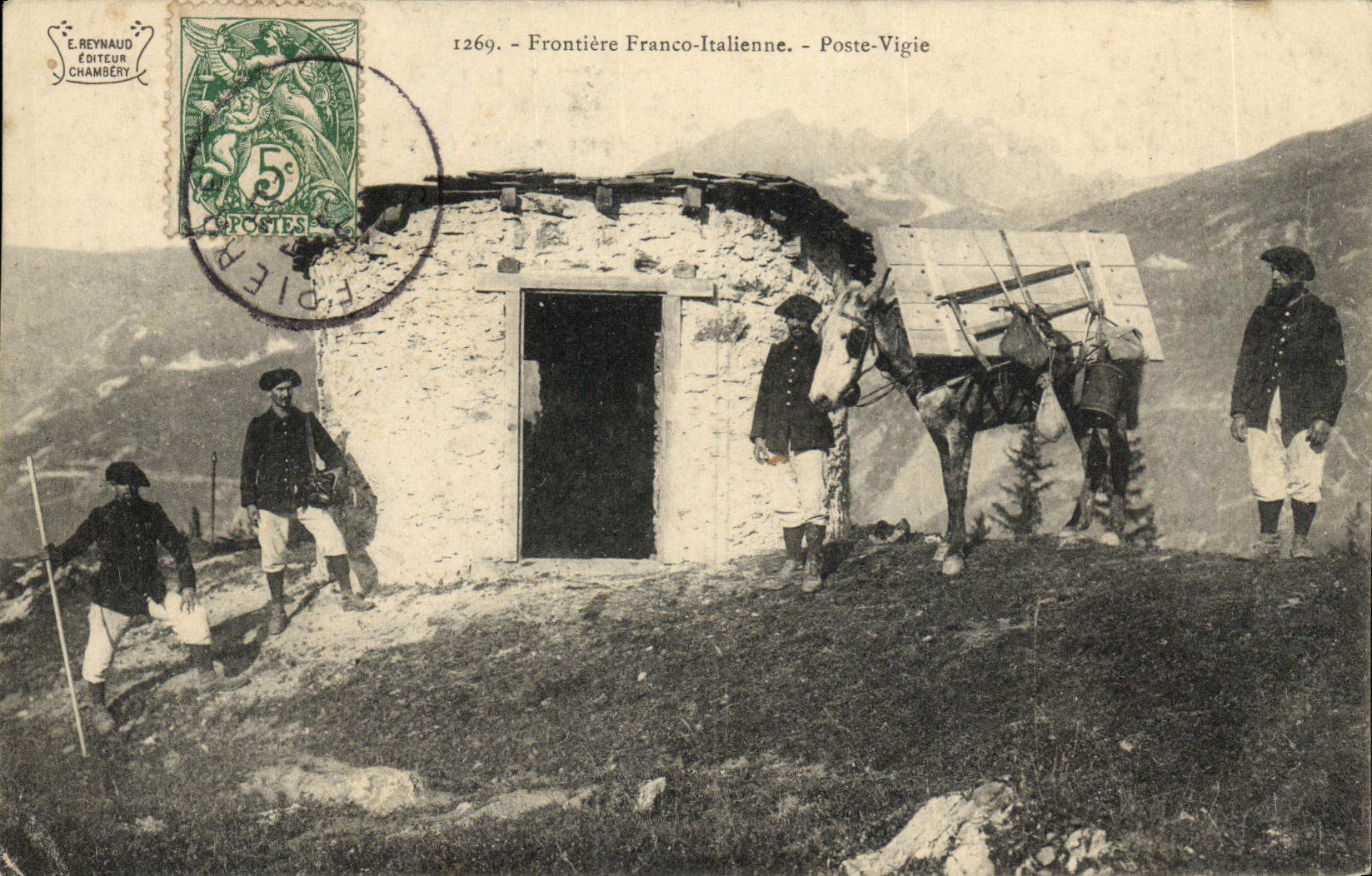 Frontière Franco-Italienne - Poste-Vigie — E. Reynaud Éditeur, n°1269