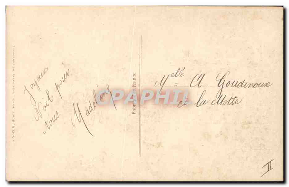 CPA Militaria Chasseurs alpins Femme — Rückseite