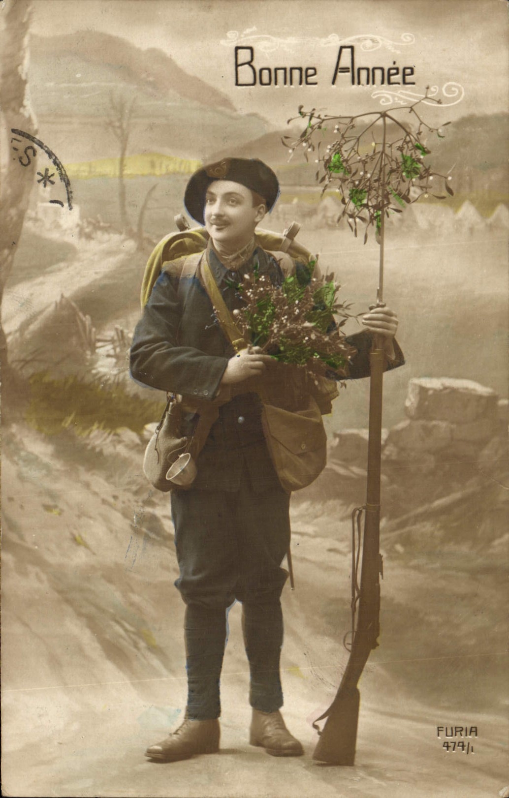 Soldat im Uniform — Frohe Weihnachten — FURIA 4741