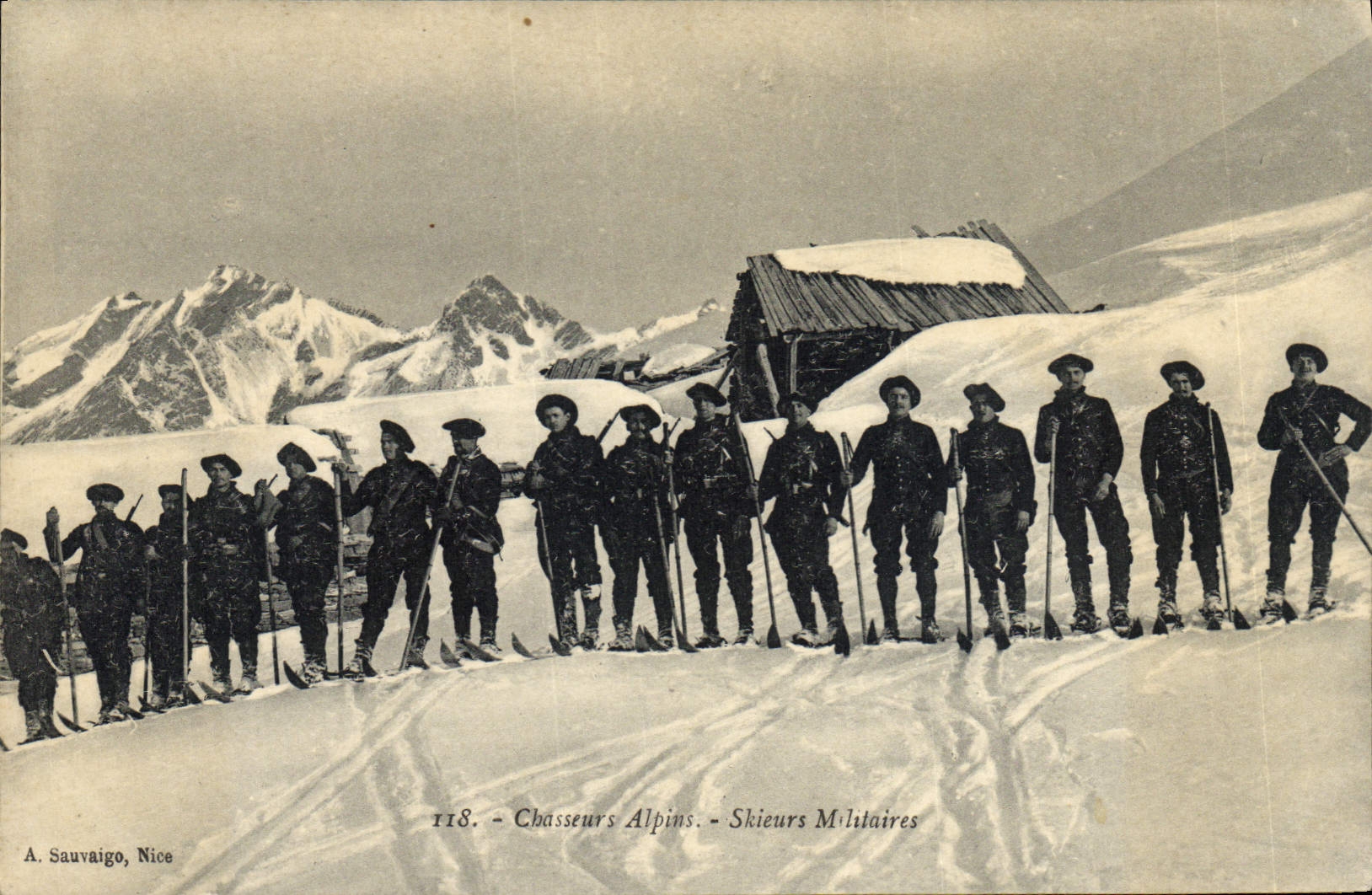 Chasseurs Alpins - Skieurs Militaires — A. Sauvaigo, Nice, n°118