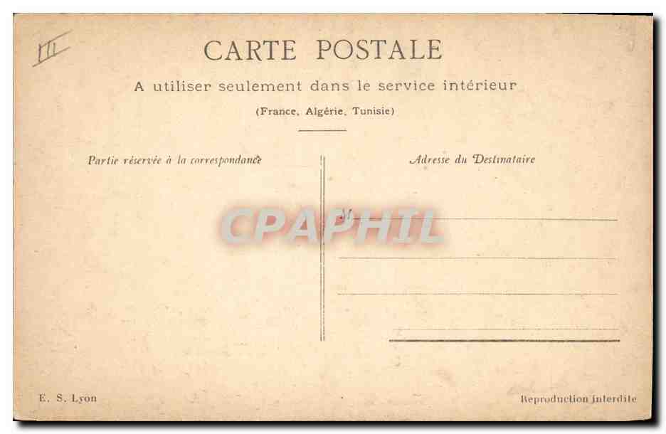 CPA Militaria Joffre Alsace — Verso