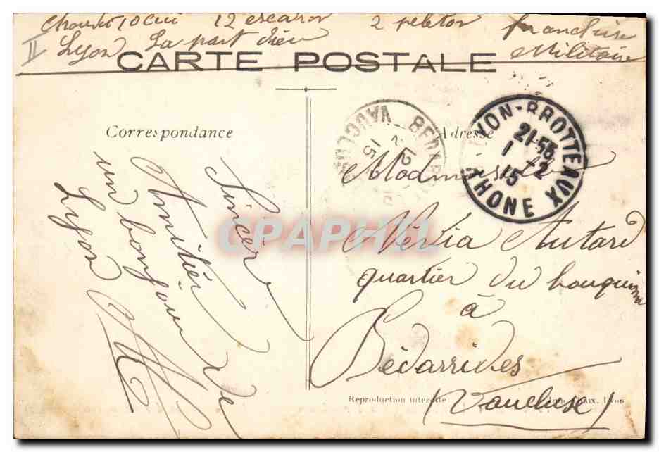 CPA Militaria Dans la Marne Nos tirailleurs Senegalais enlevent des canons allemands — Rückseite