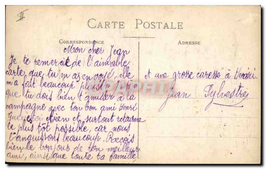CPA Militaria St Die 1914 Prise d'un etendant allemand par le 10eme chasseurs a pied — Rückseite