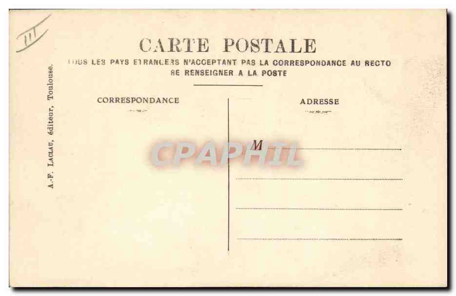 CPA Militaria Son depart  — Verso