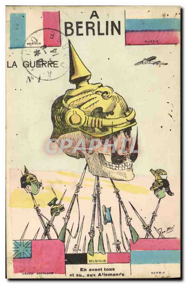 CPA Militaria A Berlin La guerre Avion Aviation