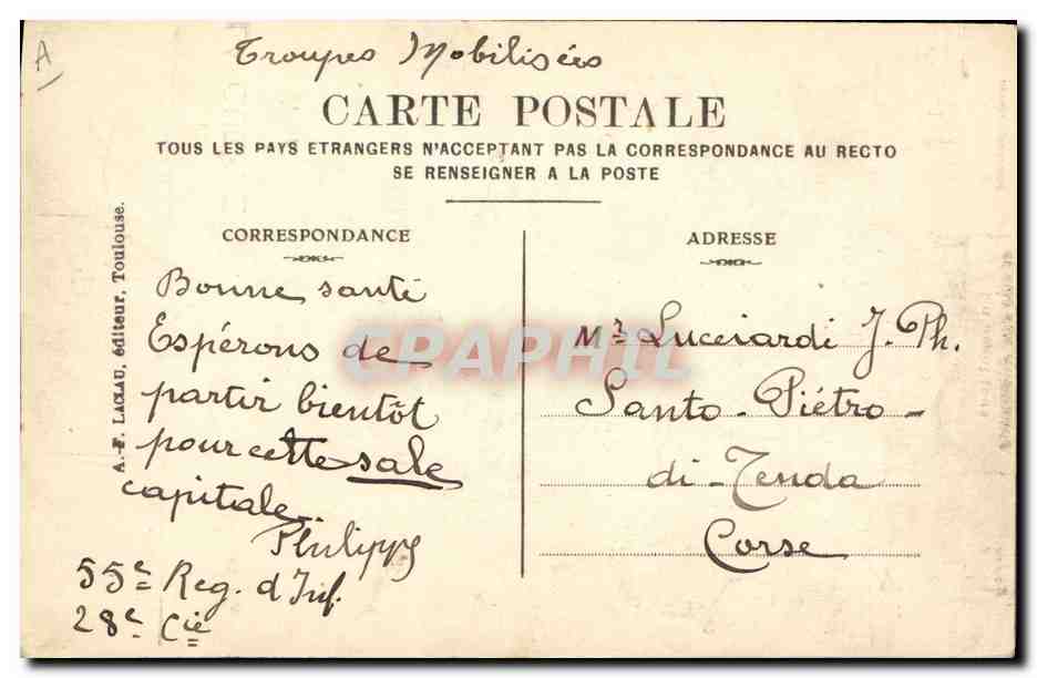 CPA Militaria A Berlin La guerre Avion Aviation — Verso