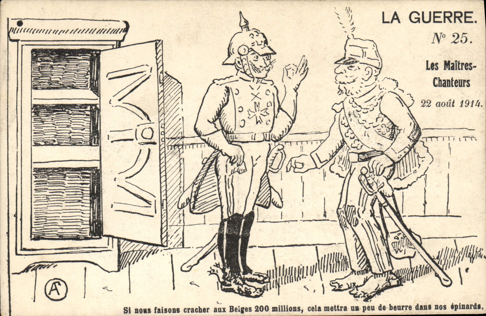 CPA Militaria Les maitres chanteurs