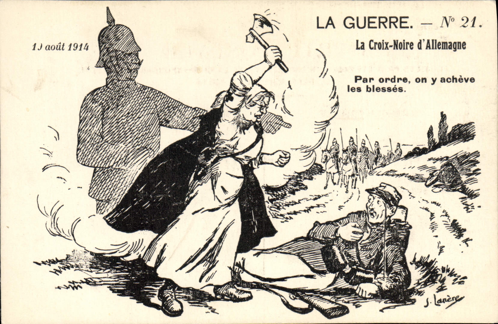 CPA Militaria La Croix Noire d'Allemagne