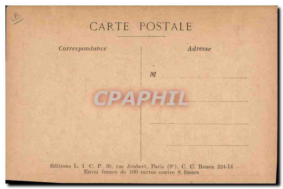 CPA Militaria Les armements ne donnent pas la securite — Verso