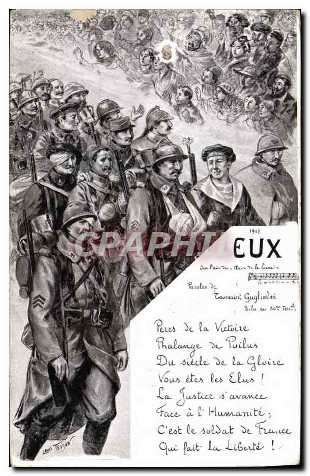 CPA Militaria Eux
