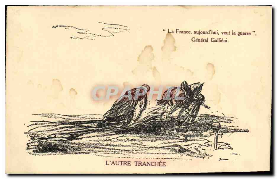 CPA Militaria L'autre tranchee