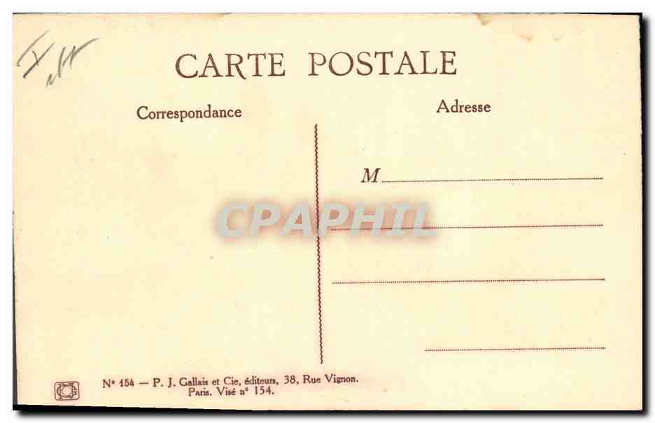 CPA Militaria L'autre tranchee — Verso