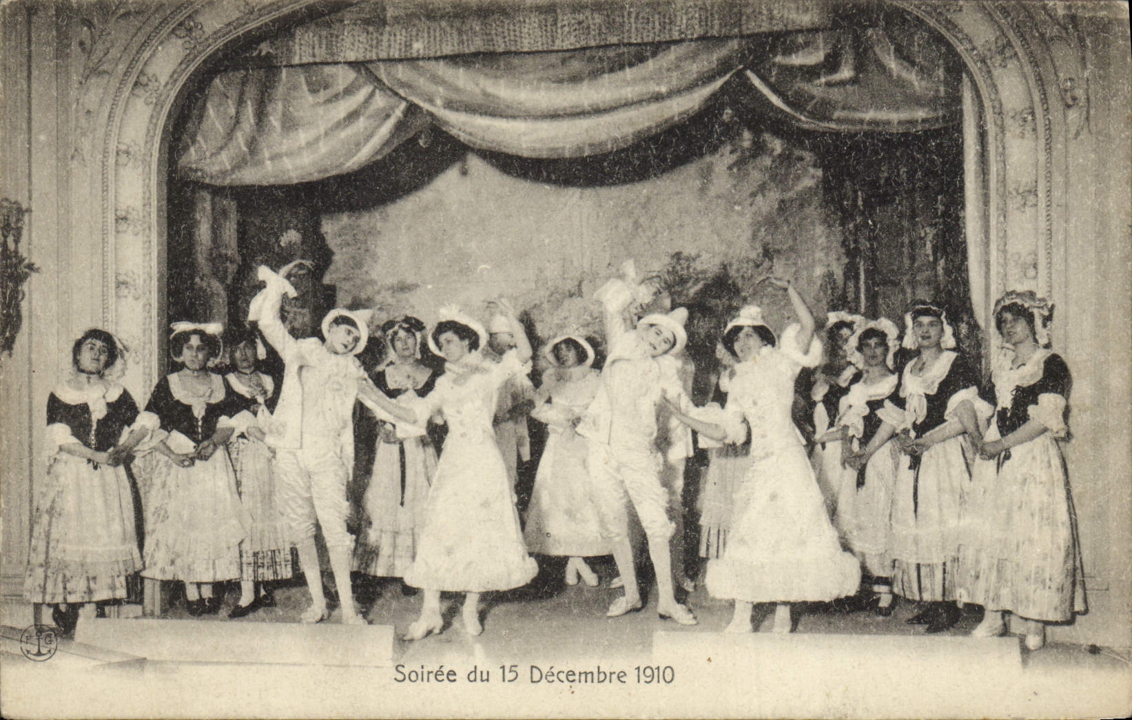 CPA Theatre Soiree du 15 decembre 1910 