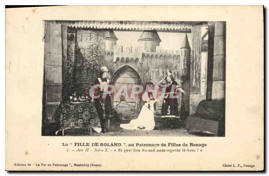 CPA Theatre La fille de Roland au patronage de filles de Renage 