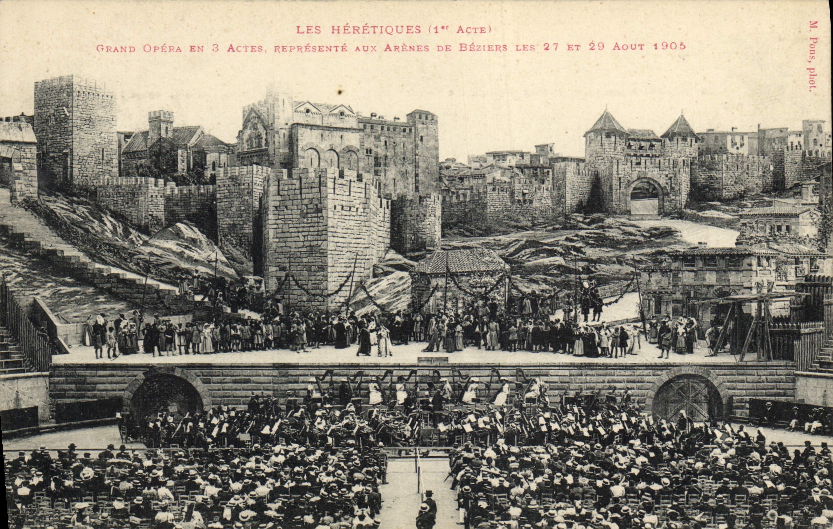 CPA Theatre Les Heretiques Grand opera Arenes de Beziers 