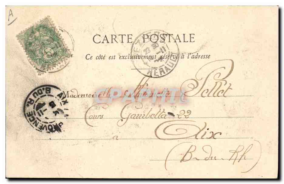 CPA Theatre Parysatis Le ballet Dieulafoy Camille Saint Saens  — Verso
