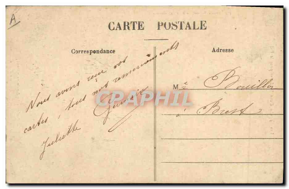 CPA Folklore Les apprets d'une Sarthoise pour le bal — Verso
