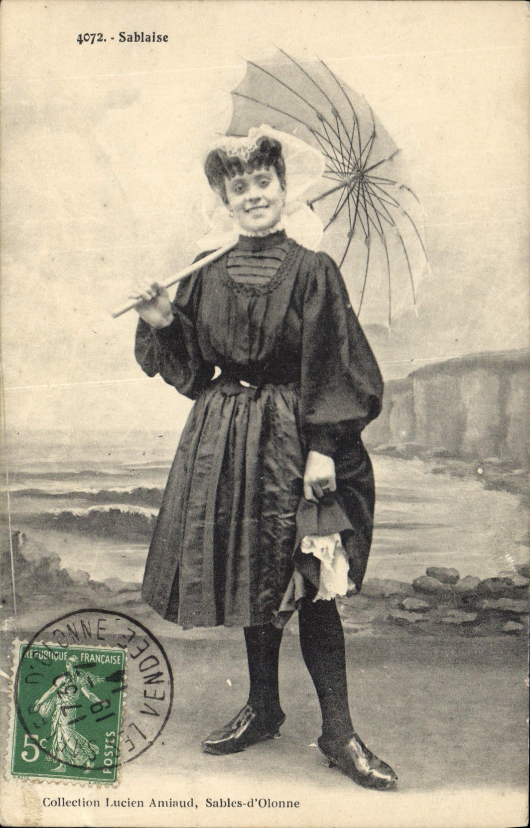 CPA Folklore Sablaise