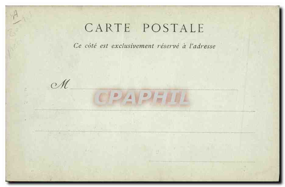 CPA Folklore Sablaise — Verso