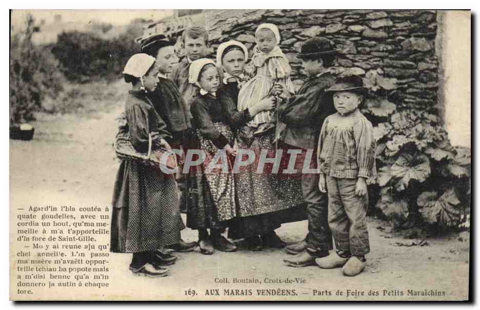 CPA Folklore Aux marais vendeens Parts de foire des Petits Maraichins